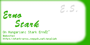 erno stark business card